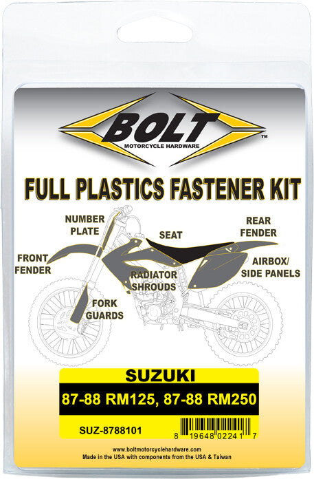 BOLT Full Plastic Fastener Suz SUZ-8788101