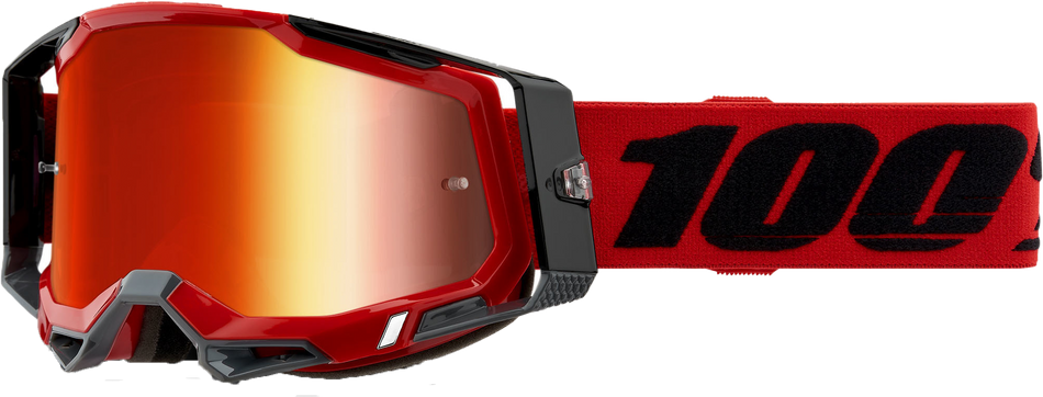 100% Racecraft 2 Goggle Red Mirror Red Lens 50010-00003