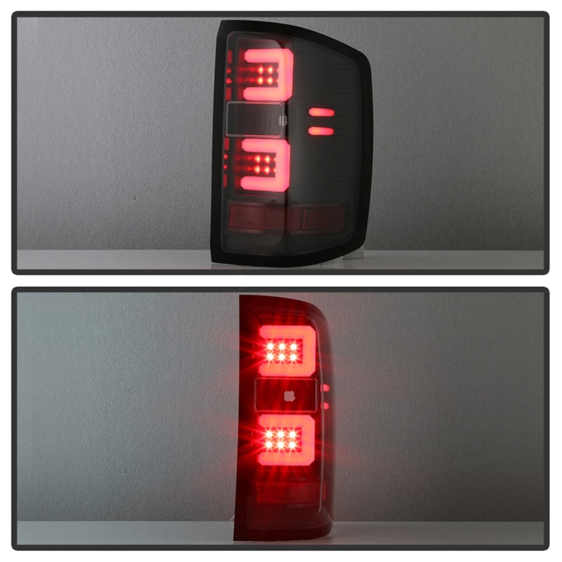 Spyder Chevy 1500 14-16 Light Bar LED Tail Lights All Blk ALT-YD-CS14-LBLED-BKV2 5085856