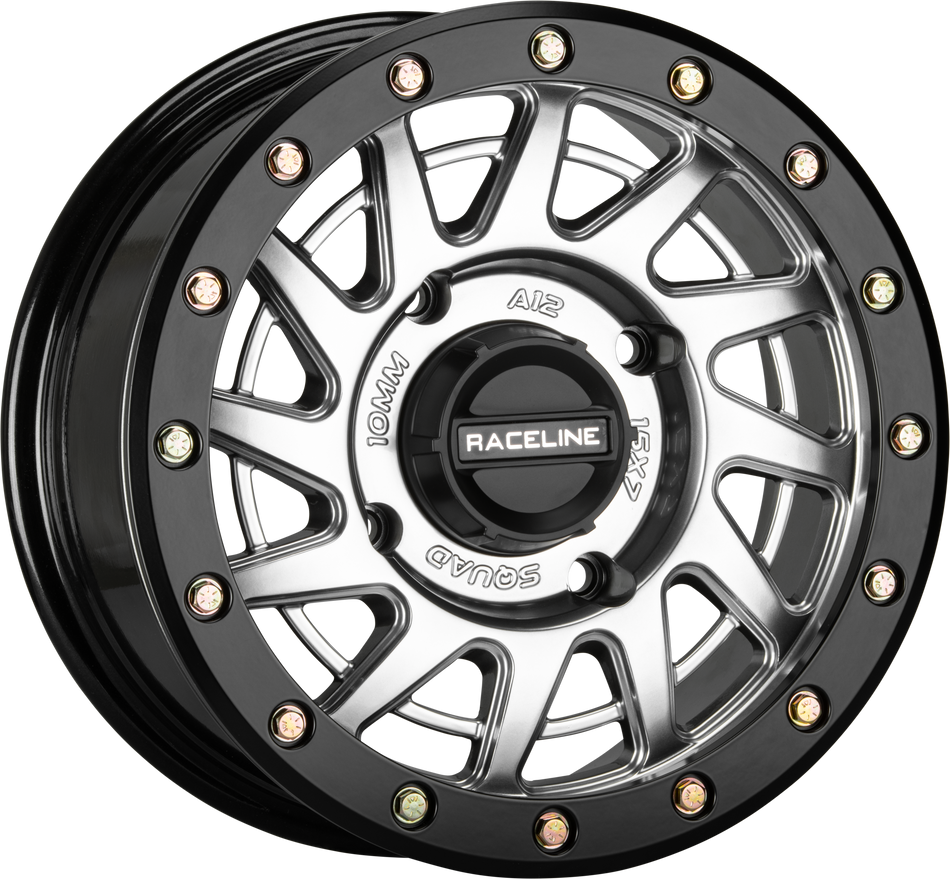 RACELINE Squad Bdlk Wheel 15x7 4/137 5+2(+10mm) Hyper Silver A12SB-57037+10