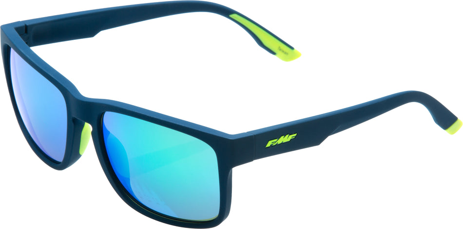 FMF VISION Gears Sunglass Mt Petrol Blue / Grn Mirror F-61503-260-01