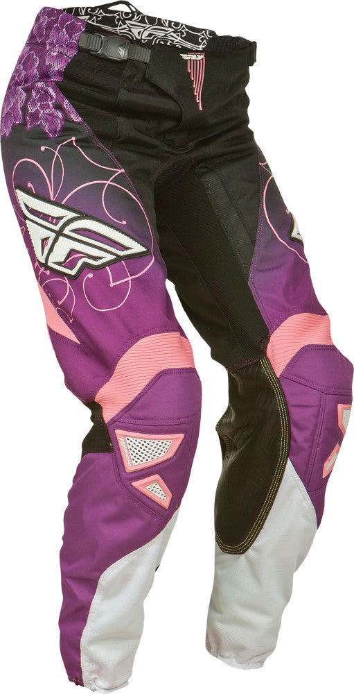 FLY RACING Kinetic Ladies Race Pant Black/Purple Sz 22 368-63801