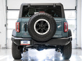 AWE Tuning 2021+ Ford Bronco 0FG Single Rear Exit Exhaust w/Diamond Black Tip & Bash Guard 3015-23789