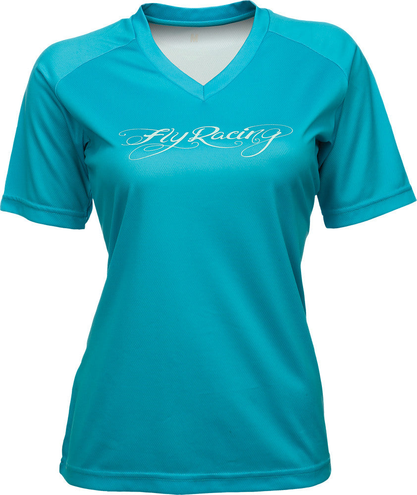 FLY RACING Action Ladies Jersey Turquoise Xs 356-6108XS