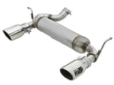 aFe Rebel Series 2.5in 409 SS Axle-Back Exhaust w/Polished Tips 07+ Jeep Wrangler (JK) V6 3.6L/3.8L 49-48061-P