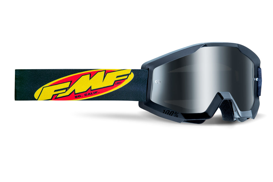 FMF VISION Powercore Youth Goggle Core Black Mirror Silver Lens F-50055-00002