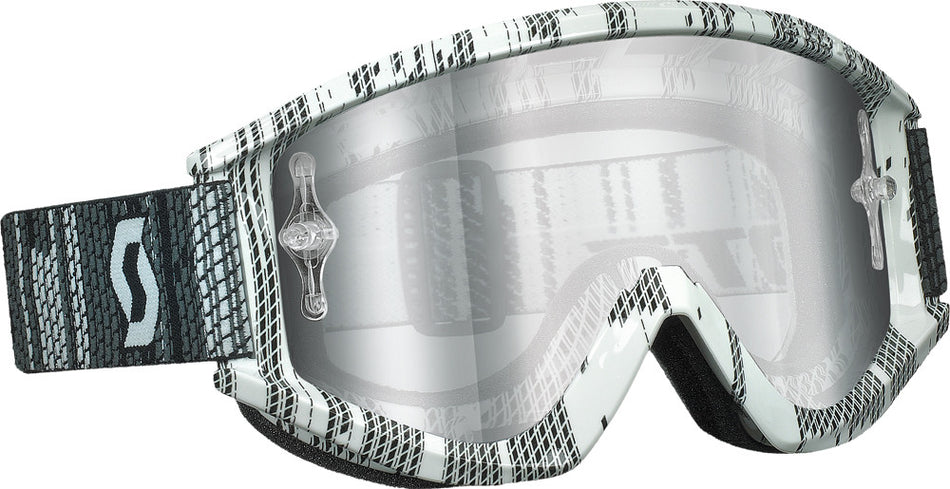 SCOTT Recoil Pro Xi Goggle Matrix Black/White W/Chrome Lens 217789-3598015