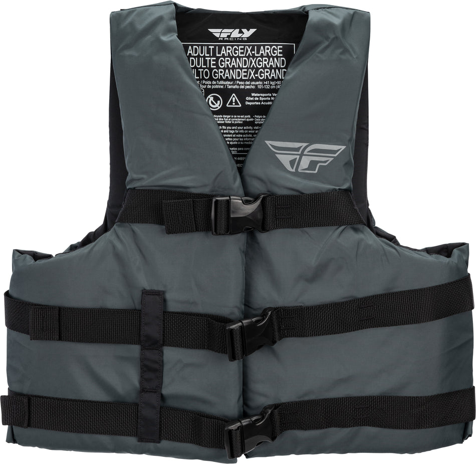 FLY RACING Nylon Vest Charcoal Sm/Md 112224-701-030-20