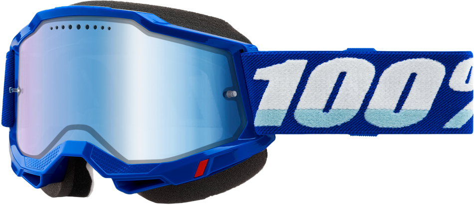 100% Accuri 2 Snowmobile Goggle Blue Mirror Blue Lens 50022-00002