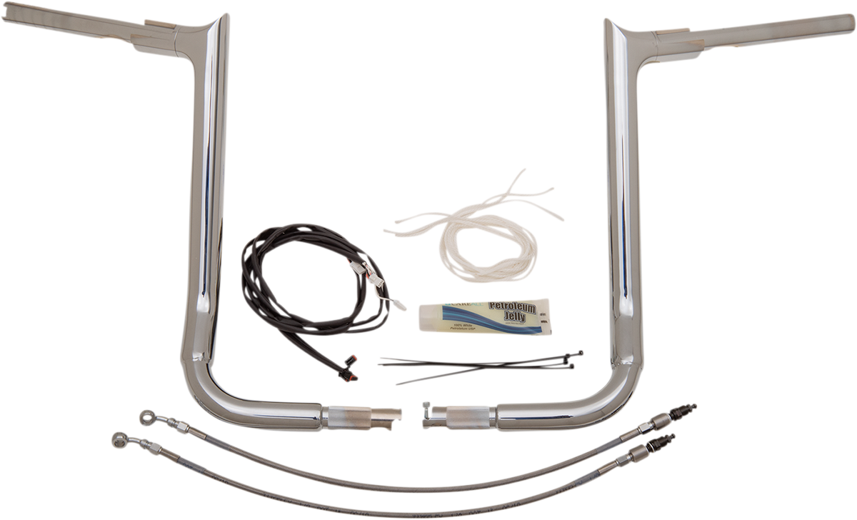 FAT BAGGERS INC. Handlebar Kit - Pointed Top - 16" - Chrome 809216