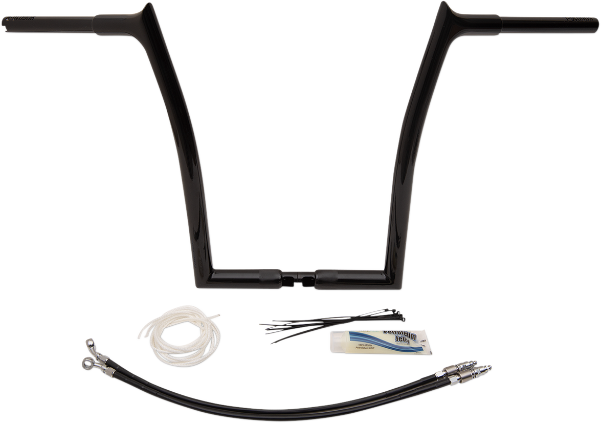 FAT BAGGERS INC. Handlebar Kit - Pointed Top - 16" - Black 909316-B