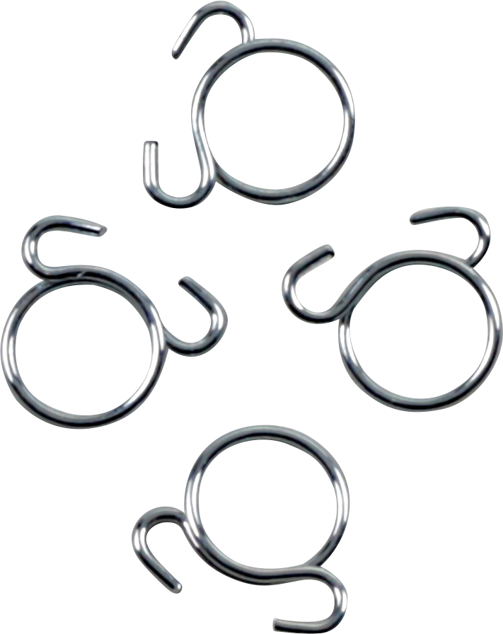 ALL BALLS Refill Kit - Wire Clamp - Silver - 4-Pack FS00064