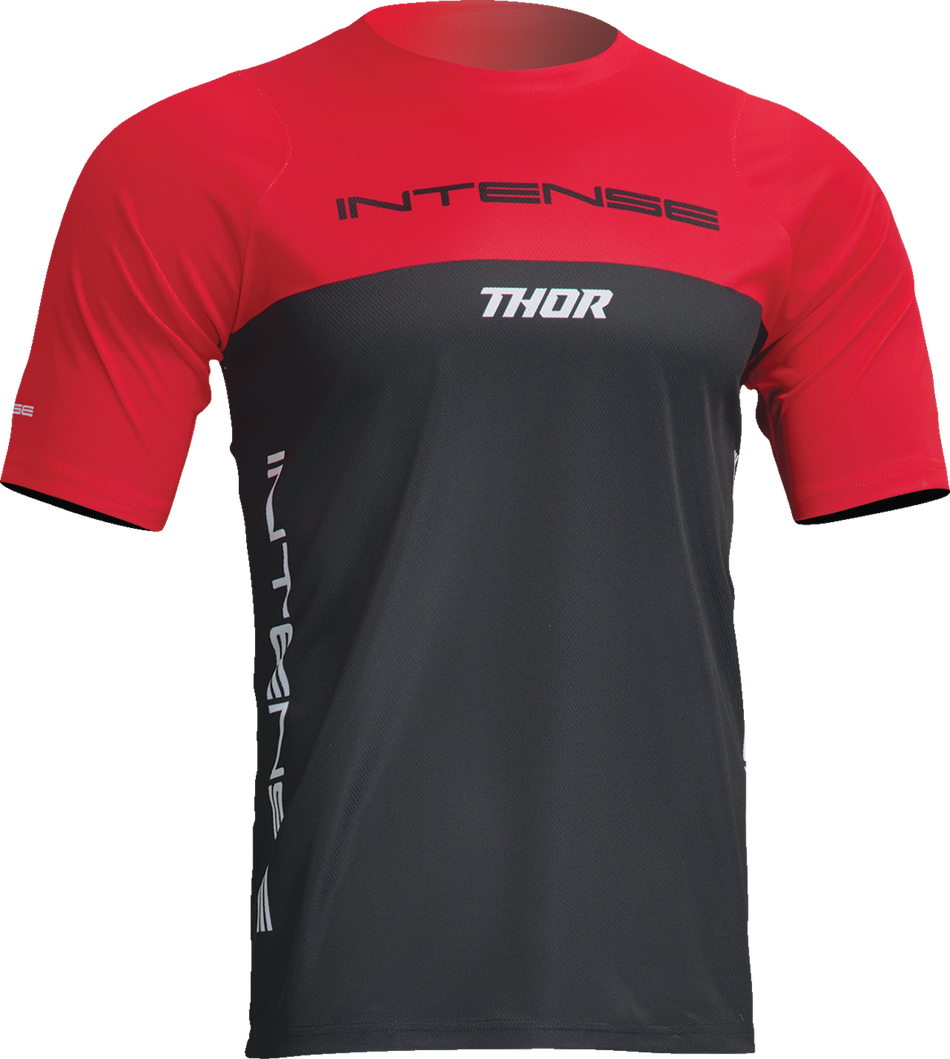 THOR Intense Assist Censis Jersey - Short-Sleeve - Red/Black - Large 5020-0207