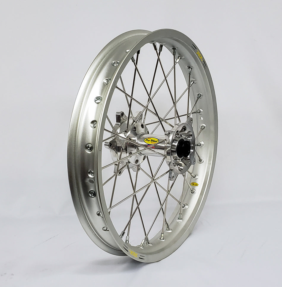 PRO-WHEEL Wheel Rear 1.60x14 Silver Hub Sil Rim/Sil Spoke/Sil Nipple 24-1341111
