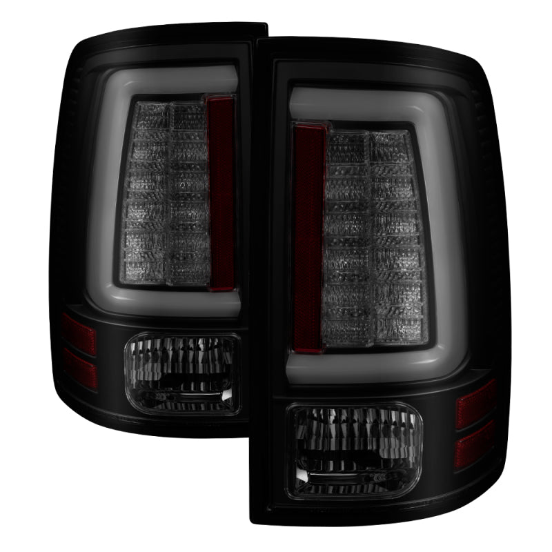 Spyder 09-16 Dodge Ram 1500 Light Bar LED Tail Lights - Black Smoke ALT-YD-DRAM09V2-LED-BSM 5084033