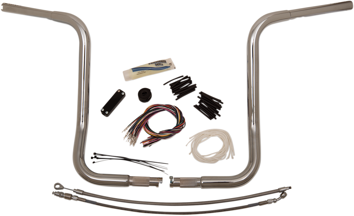 FAT BAGGERS INC. Handlebar Kit - Rounded Top - 16" - Chrome 909416