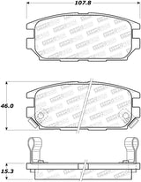 StopTech 91-93 Mitsubishi 3000GT Street Performance Rear Brake Pads 308.0532