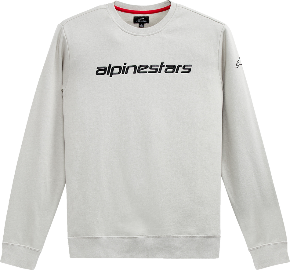 ALPINESTARS Linear Crew Fleece - Silver/Black - Medium 1212513241900M