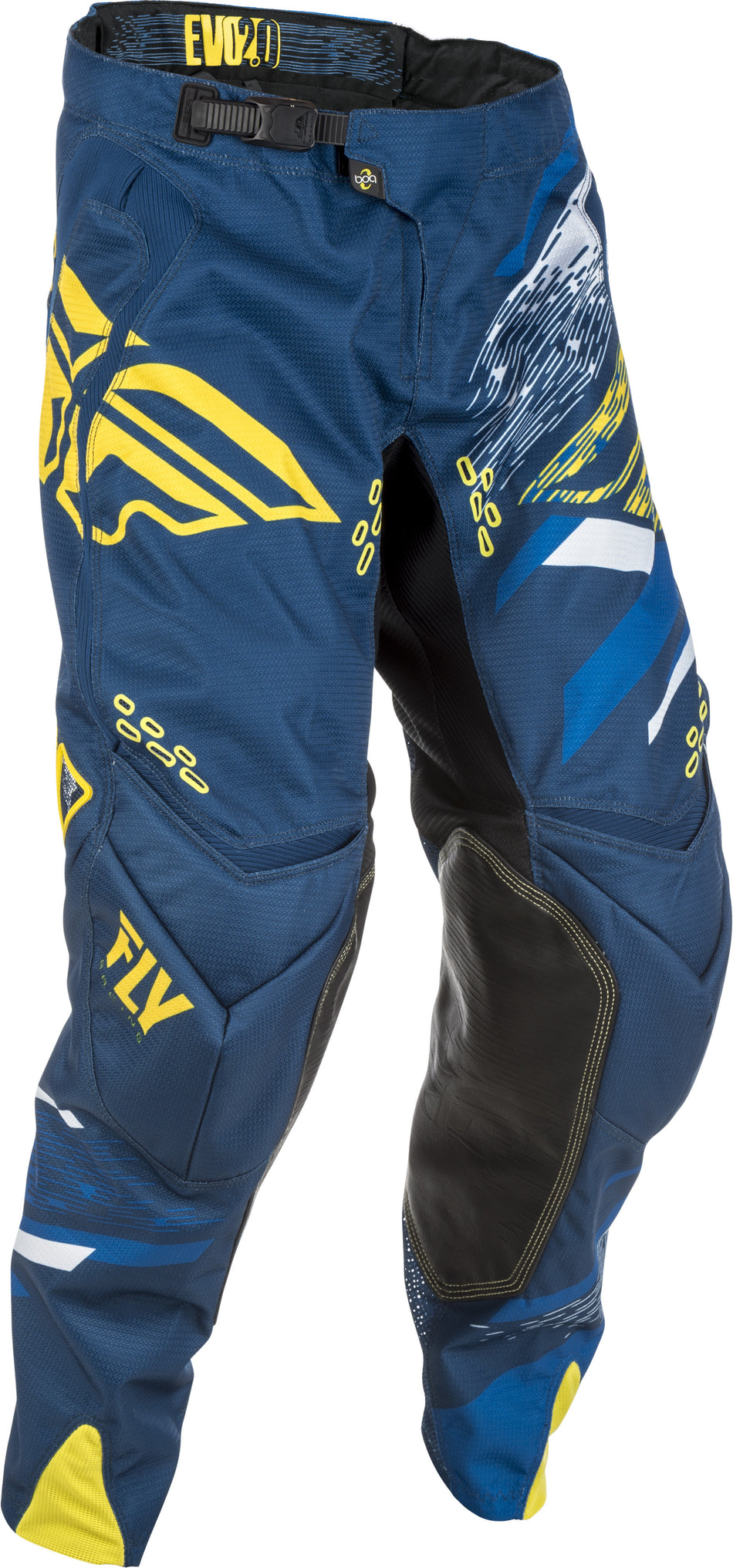 FLY RACING Evolution 2.0 Pants Navy/Yellow/White Sz 28 371-23128