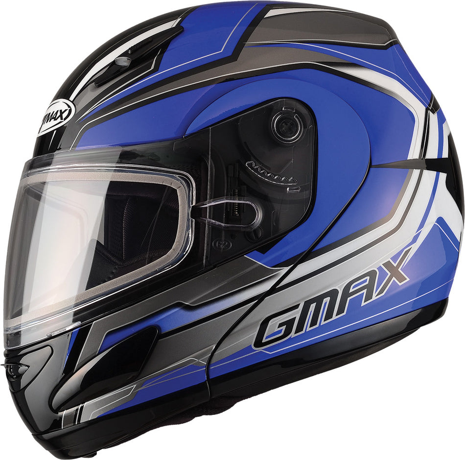 GMAX Gm-44s Modular Helmet Glacier Blue/Silver/Black 3x G6444219 TC-2