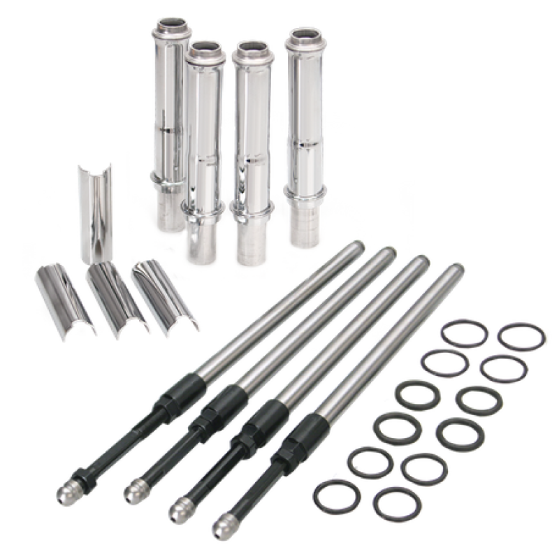 S&S Cycle 1999+ BT Stock Engine Height w/ 4.937in Length Cylinders Adjustable Pushrod Set