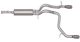 Gibson 07-10 Hummer H3 Base 3.7L 2.5in Cat-Back Dual Split Exhaust - Aluminized 312700