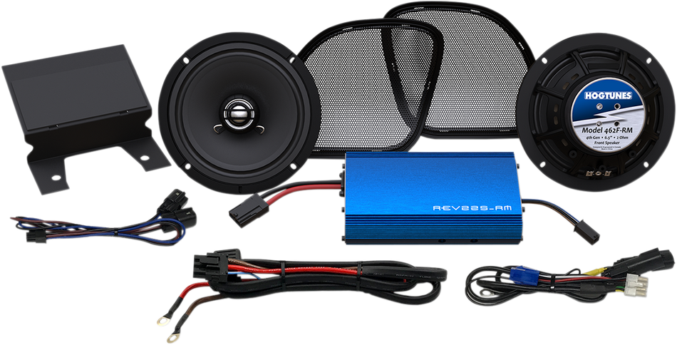 HOGTUNES Front Speaker Kit - 225-Watt Amp G4 RG KIT-RM