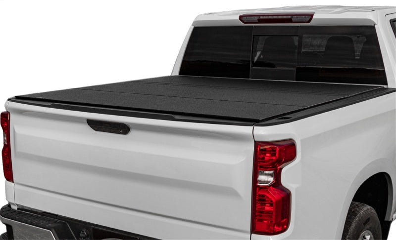 Access LOMAX Tri-Fold Cover 16-20 Toyota Tacoma 6in Box Split Rail - Black Urethane B3050029