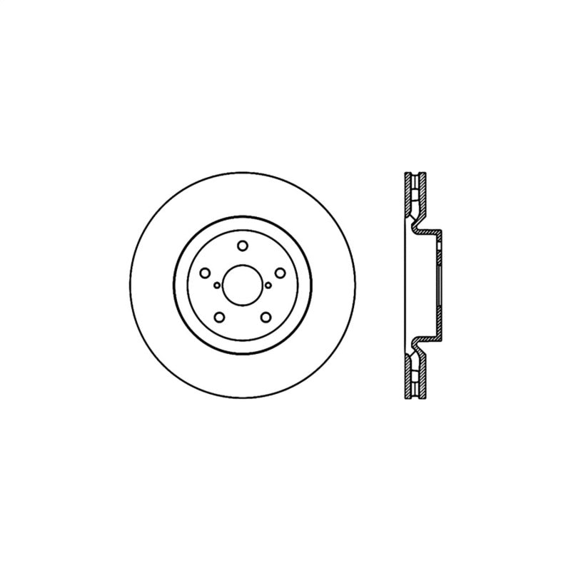 Stoptech 05-07 Subaru Impreza WRX Sti Front High Carbon CRYO-STOP Rotor 125.47022CRY