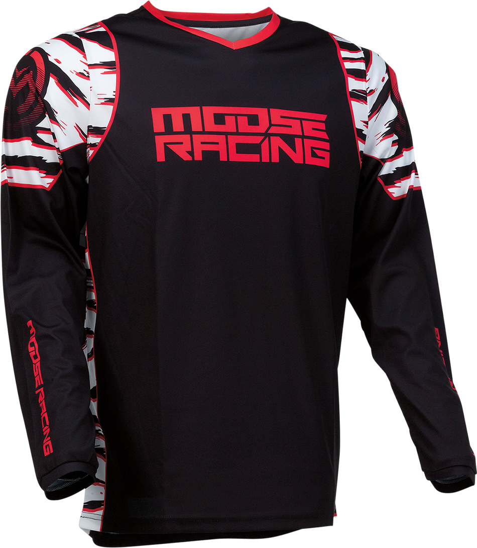 Camiseta clasificatoria MOOSE RACING - Negro/Rojo - 4XL 2910-6980