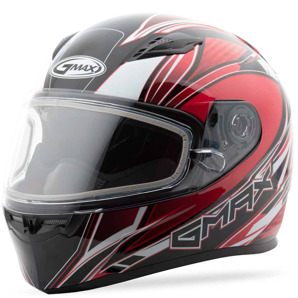 GMAX Ff-49 Full-Face Sektor Snow Helmet Red/White/Black 2x G2491208 TC-1