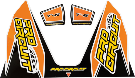 PRO CIRCUIT T-6 Decal - Orange DC22T6-ORANGE