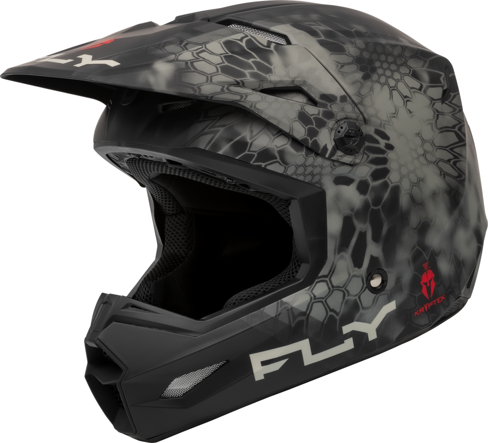 FLY RACING Kinetic Se Kryptek Helmet Matte Moss Grey/Black Xs F73-8659XS