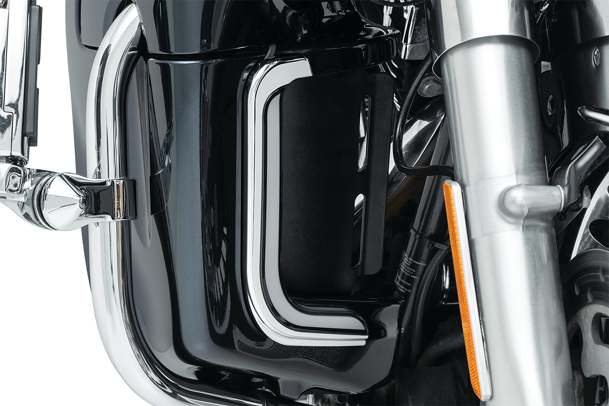 KURYAKYN Lower Fairing Lights - Tracer - Chrome 2956