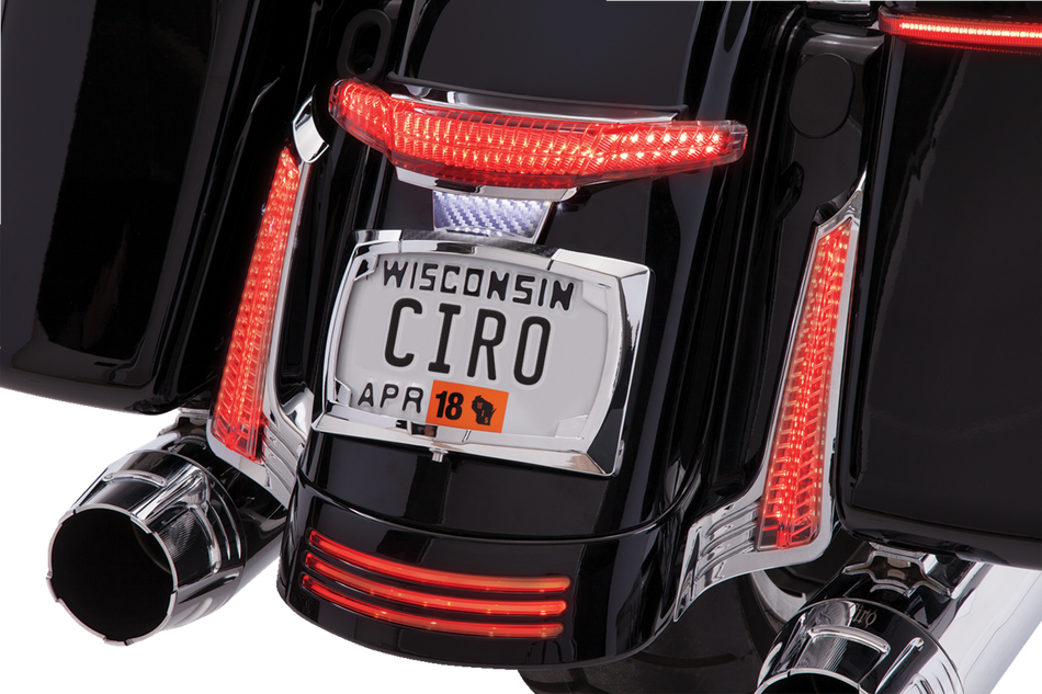 CIRO Taillight/License Plate Holder - Chrome 40053