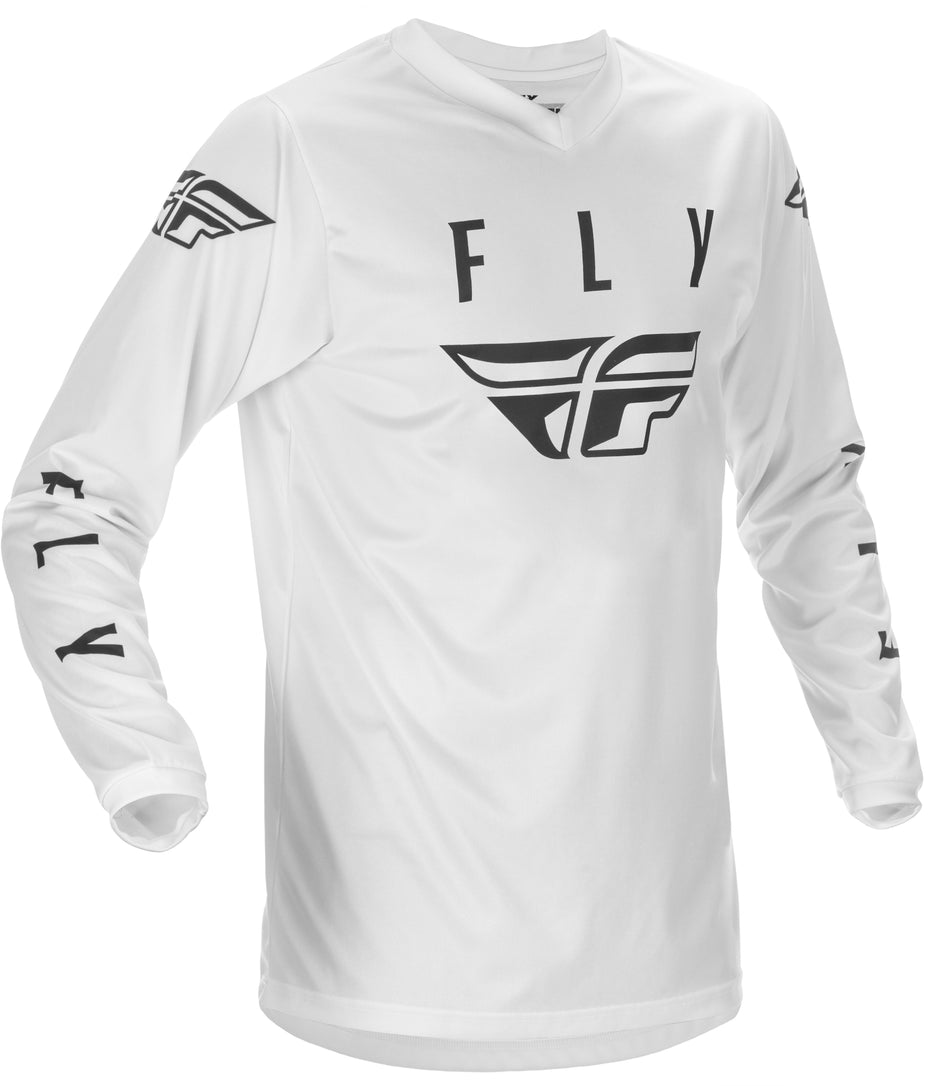 FLY RACING Youth Fly Universal Jersey White/Black Yx 374-995YX