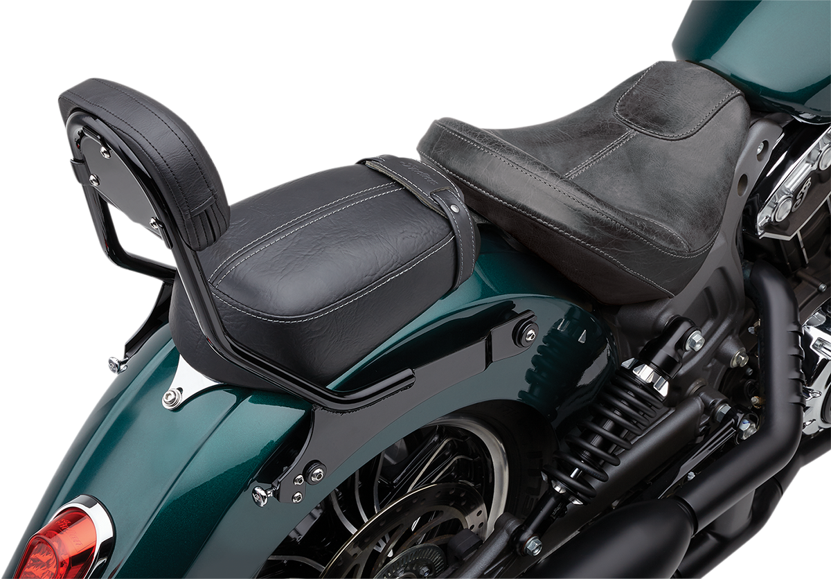 COBRA Detachable Backrest - Black - Solo Seat - Scout 502-2211B