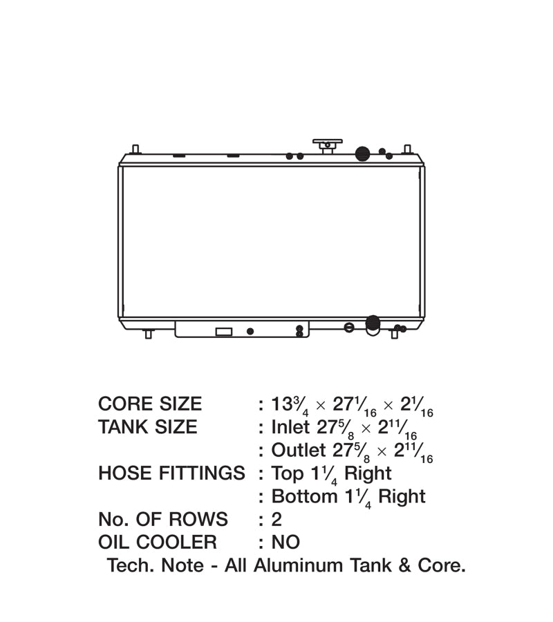 CSF 94-01 Acura Integra Kühler 2850