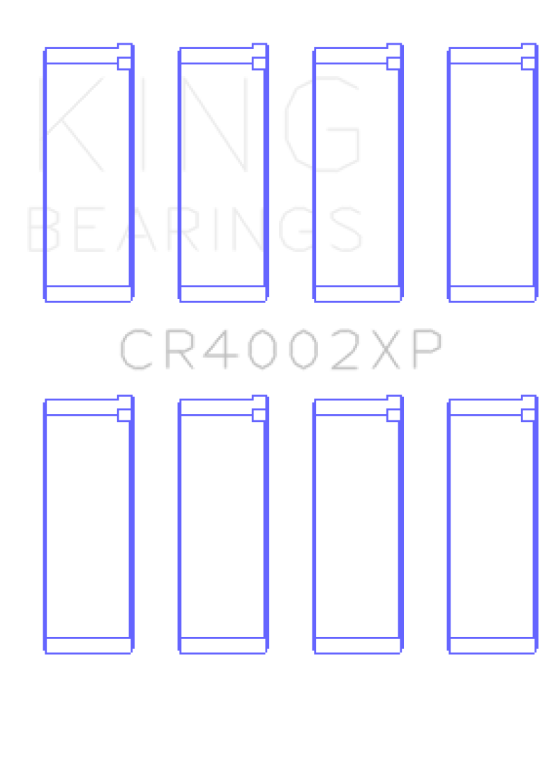 King Ford/Kia/Mazda DOHC 16 Valve/SOHC 16 Valve/SOHC 8 Valve (Size STD) Performance Rod Bearing Set GCR4002XP