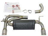 aFe MACHForce XP 16-17 BMW 340i/iX 440i/iX L6-3.0L (t) SS Axle-Back Exhaust w/Polished Tips 49-36335-P