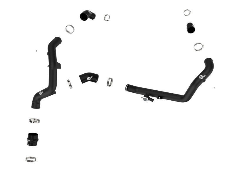 aFe Bladerunner 2-1/4 Zoll Aluminium Hot Charge Pipe Schwarz 20-23 Ford Explorer/Explorer ST - Schwarz