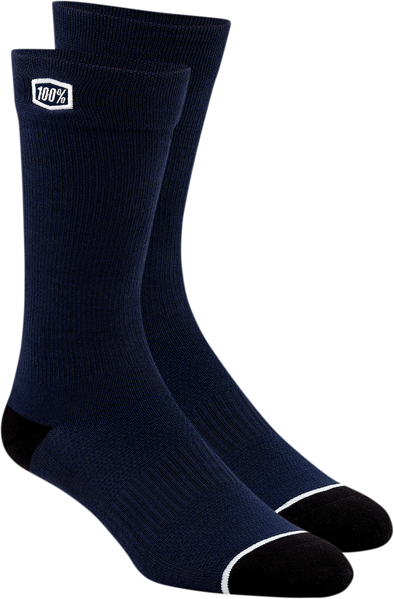 100% Solid Socks - Navy - Large/XL 20050-00005