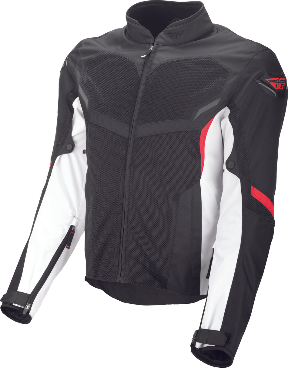 FLY RACING Airraid Mesh Jacket White/Black/Red Md #6179 477-4066~3