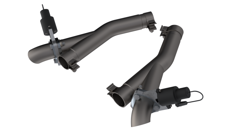 QTP 11-18 Dodge Durango 5.7L 2.5in 304SS Aggressor Cutout Dual Mid Pipes 520511