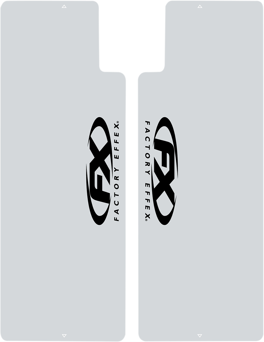 FACTORY EFFEX Fork Shield Decal - Upper - FX - Black 06-38008