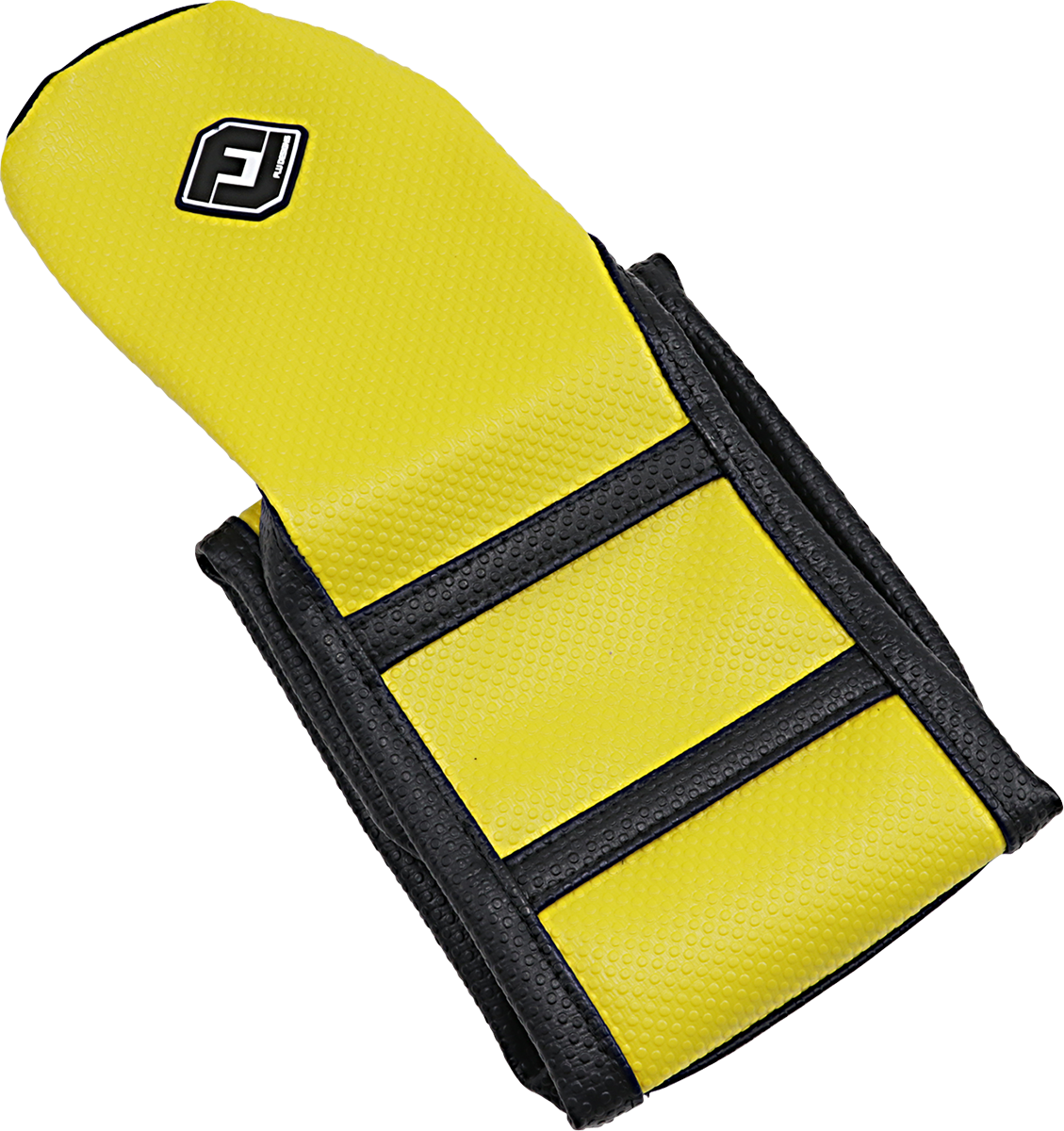 FLU DESIGNS INC. Pro Rib Seat Cover - Yellow/Black - RM '18-'22 45507