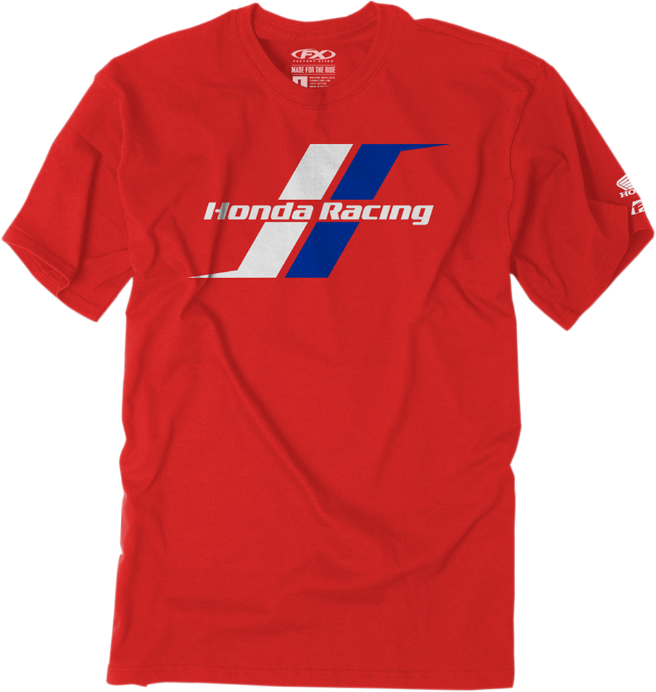 FACTORY EFFEX Honda Stripes T-Shirt - Red - Large 22-87304