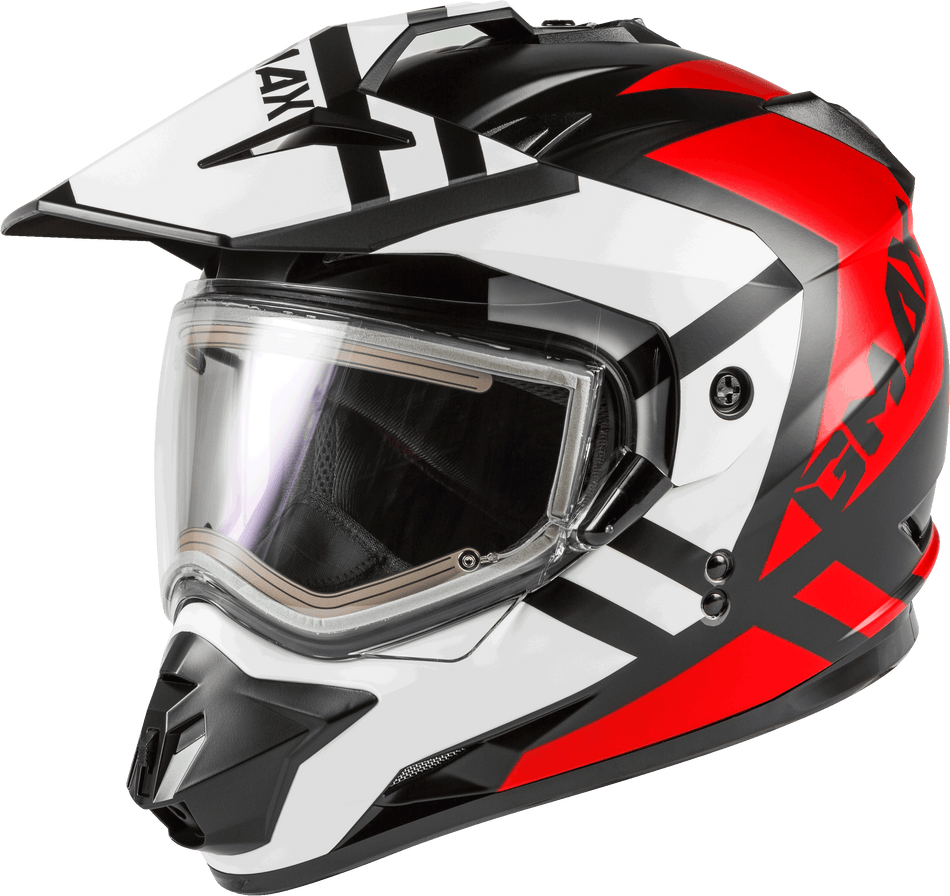 GMAX Gm-11s Elec.Shield Snow Helmet Trapper Matte Blk/Red/White Sm G4112074