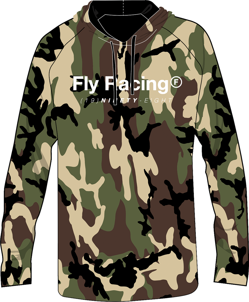 FLY RACING Fly Trademark Hoodie Army Camo 2x 354-03002X