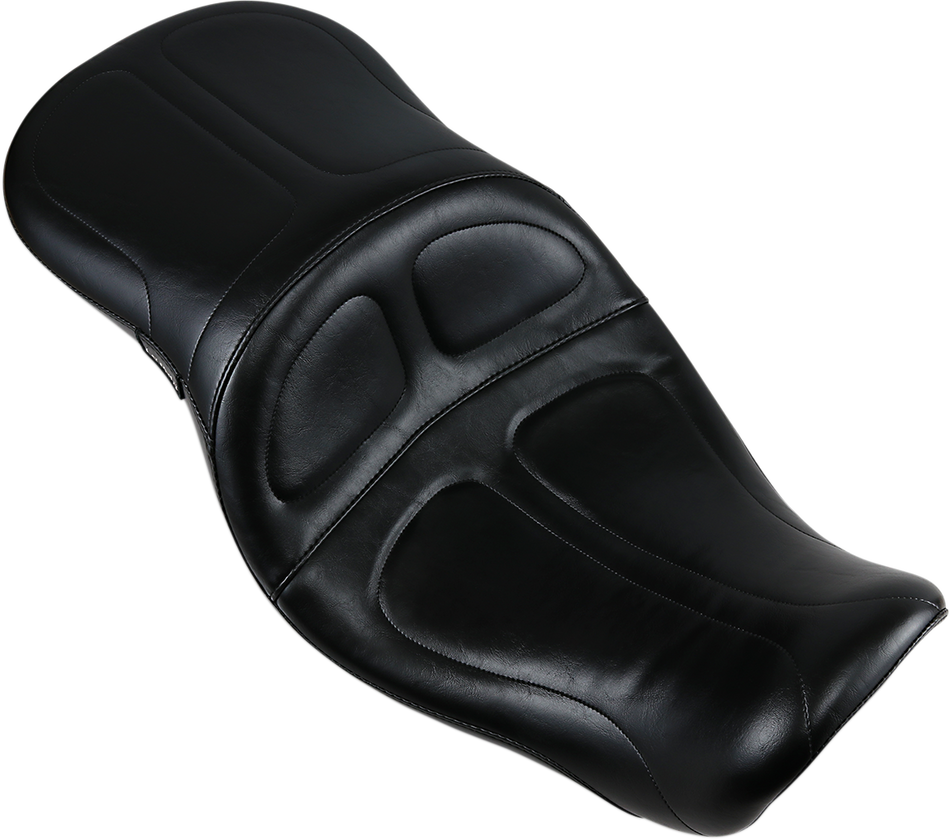 LE PERA Maverick Seat - Without Backrest - Stitched - Black - FXD '06-'17 LK-970